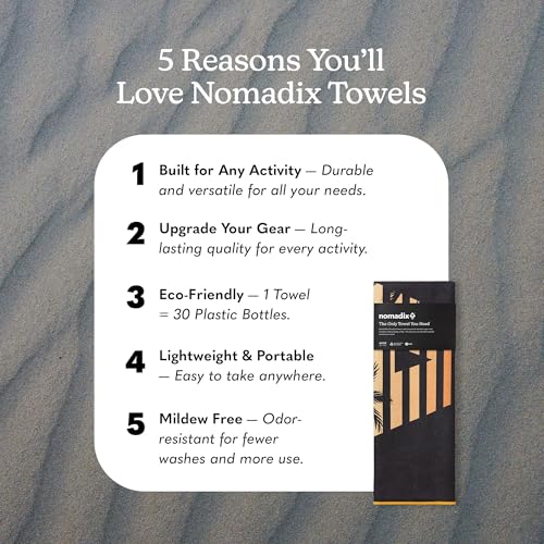 Nomadix Original Towel - Perfect for Beach, Pool, Travel, Camping, Yoga - Made with Recycled Materials - Super Absorbent - Sand Resistant - Aloha Sunset - 72.5x30 - color: Aloha Sunset