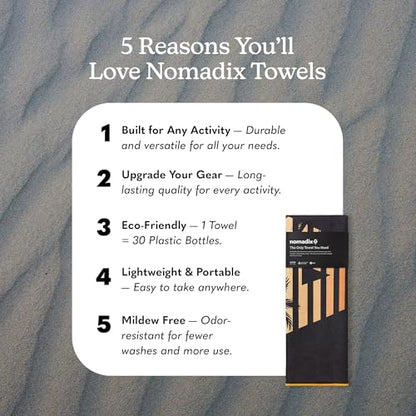 Nomadix Original Towel - Perfect for Beach, Pool, Travel, Camping, Yoga - Made with Recycled Materials - Super Absorbent - Sand Resistant - Aloha Sunset - 72.5x30 - color: Aloha Sunset