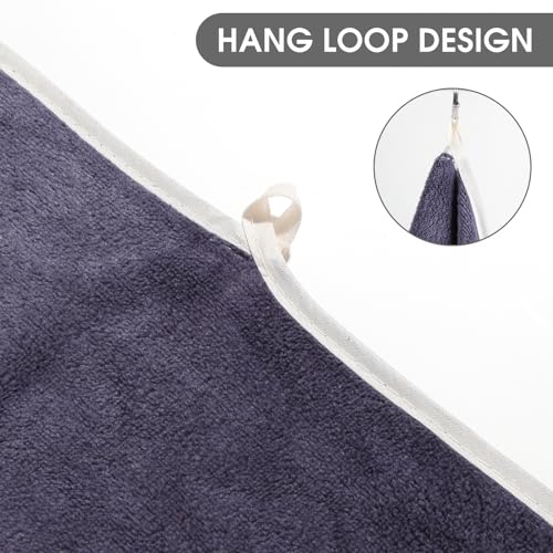 Microfiber Gym Towel Set for Men Women, Super Soft and Quick-Drying Towels for Fitness, Yoga, Cycling, Swimming (NavyBlue+CoolGrey+Grey, 3 Pack) - color: Navyblue+coolgrey+grey