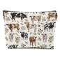 Cow Gifts, Cow Print Stuff Makeup Bag, Cosmetic Bag Travel Pouch, Animal Lovers Friendship Graduation Birthday Gifts for Women Girls Daughter Sisters Bestie Best Friend - color: Multicolor 0079