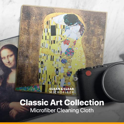 Large [6 Pack] Classic Art (The Scream) - Ultra Premium Quality Microfiber Cleaning Cloths (Best for Camera Lens, Glasses, Screens, and All Lens.), Microfiber Cloth - color: Edvard Munch "the Scream", size: 6 Pack