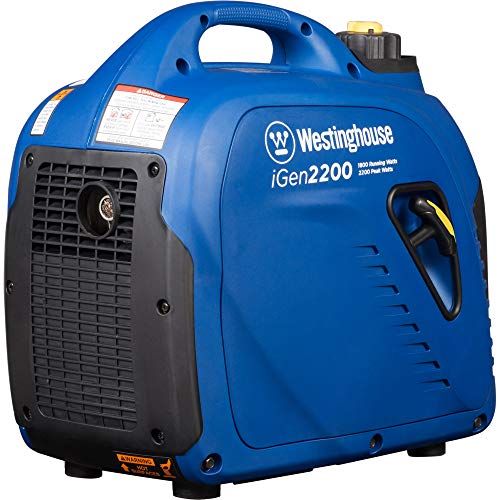 Westinghouse 2200 Peak Watt Super Quiet & Lightweight Portable Inverter Generator, Gas Powered, Parallel Capable, Long Run Time - style: 2200 Watts - Gas Only