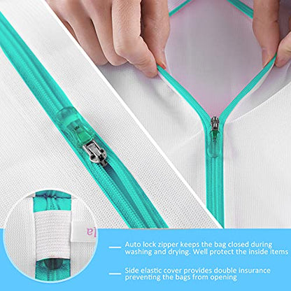 GOGOODA Mesh Laundry Bags for Delicates Durable Protective Wash Bags Travel Storage Bags for Intimates Lingerie, 4PCS (6.5 * 8in) - size: 4 Bra Bags(6.5*8in)
