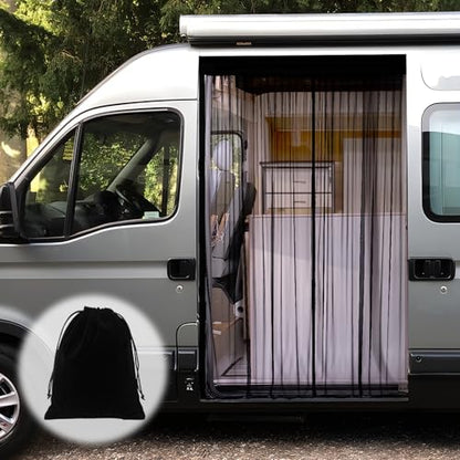 XCBYT Van Bug Screen | Magnetic Bug Screen for Van Sliding Door Camping | Van Life Essentials | Fits Mercedes Sprinter & Other Camper Vans (83” H x 59” W) - size: VAN-83*59-Large side door