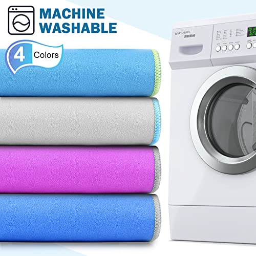 Oudain 4 Sets Quick Dry Towels 8 Pcs Drying 2 Sizes Microfiber Travel Towel for Camping Beach Hiking Yoga Swim Camping Gym and Travel with Mesh Bag