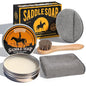Nuroon Leather Boots Care Kit- Leather Cleaner Boots Shoes Cleaning Kit, Saddle Soap,Mink Oil and Wax Waterproofer - style: 4 Pieces