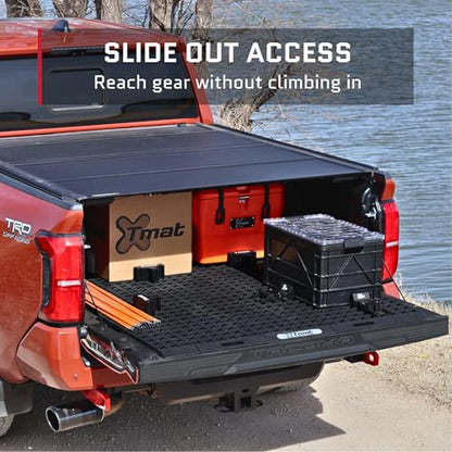 Tmat Midsize Truck Bed Organizer Slide Out Mat | Universal Fit - color: Black, size: 5'0" - 5'2" Mid-size Trucks