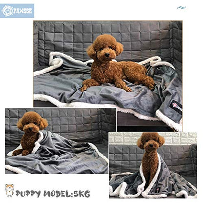 Kritter Planet Dog Blankets for Small Dogs, Soft Puppy Blanket, Pet Blankets for Cats, Lightweight & Washable, Perfect for Dog Beds, Car Seats, Creat, 30x40 inches - color: Grey