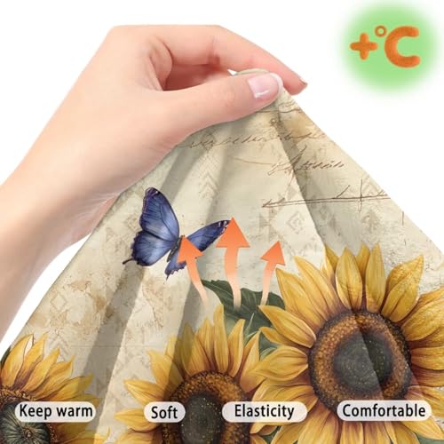 Butterfly Sunflower Pattern 2 Pack RV Dinette Cushion Covers Breathable Camper Cushion Slipcover Replacement Non-Slip Furniture Protector for RV Camper Car Bench - color: Butterfly Sunflower