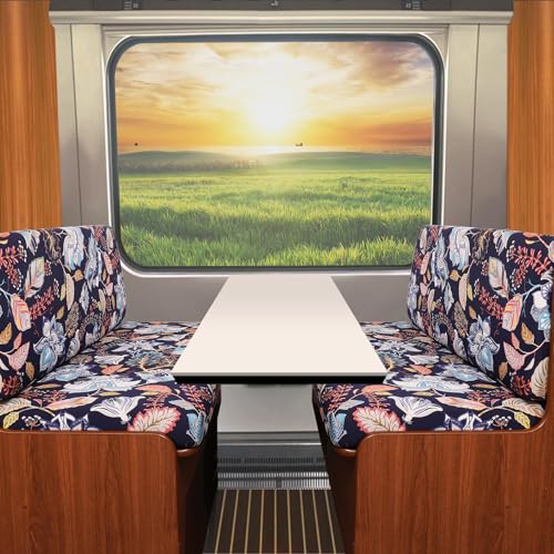 FUANGUI RV Dinette Cushion Covers - Stretch Camper Cushion Booth Seats Replacement - Washable Sofa Furniture Protector (B5, 2 Bench & 2 Backrest Covers) - color: B5