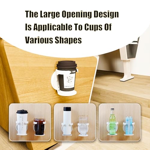 Collapsible Water Cup Holder,Wall Mounted Water Glass Beer Bottle Beverage Soda Coffee Mug Holder Cup,Design for Home Office,Universal Multi Size Cup and Mug Holder,1Pieces.