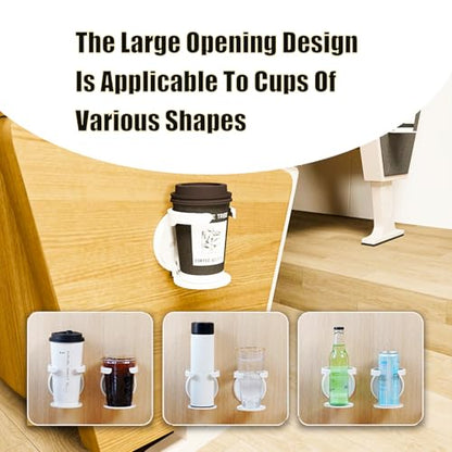 Collapsible Water Cup Holder,Wall Mounted Water Glass Beer Bottle Beverage Soda Coffee Mug Holder Cup,Design for Home Office,Universal Multi Size Cup and Mug Holder,1Pieces.
