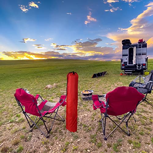 Xxerciz Folding Chair Carry Bag - 48 Inch Nylon Storage Tent Bag with Adjustable Shoulder Strap for Travel, Camping, Sports - color: Red