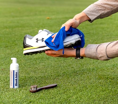Clean Kit for Golf Shoes and Accessories - 6-item Kit: No Rinse Foaming Cleaner, Brush, Cloth, Cedar Inserts - color: Augusta Blossom