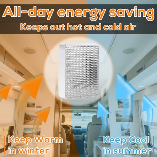 YUNVI RV Skylight Insulator 14x22x2.8,RV Vent Cover and Skylight Shade,Waterproof RV Vent Insulator Sunroof Pillow for Inside Camper Shower