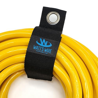 Heavy Duty Storage Straps - 6 Pack: 2 Medium, 2 Large, 2 XL - Extension Cord Ties - Storage Strap - By Watt's Wire - size: 6-Pack (10"/13"/17")