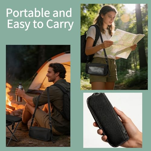 2 Pack 2-in-1 Folding Chair & Backpack Chair – Portable Stool with Storage & Adjustable Strap, Heavy Duty 265LBS Small Folding Chair for Outdoor Camping, Fishing, & Hiking