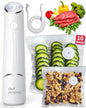 Chef Preserve Compact Vacuum Sealer for Food (Vacuum Sealer Machine + 10 Reusable Vacuum Bags) Powerful Handheld Vacuum Sealer Machine, Seal Meal Saver, Portable Food Sealer - size: Vacuum Sealer + 10 Bags