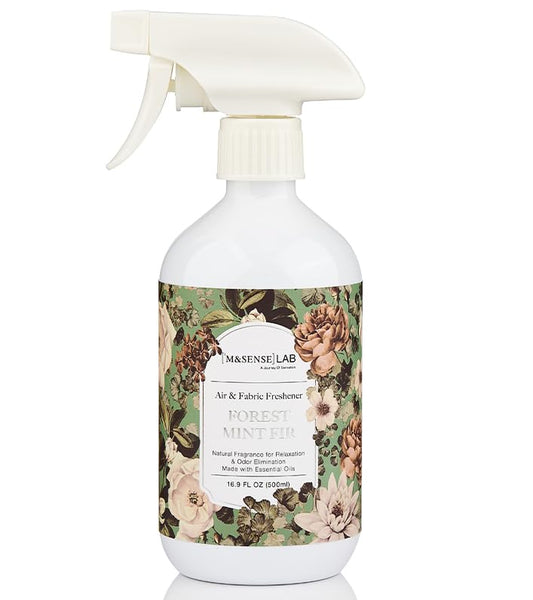 ‌M&SENSE Air & Fabric & Pet Odor Eliminator Spray - 16.9oz Large Size Natural Safe Air Freshener Forest Mint Fir Scented Deodorizer for Home Eliminates Smoke & Musty Smells, Ideal for Study Workspace - color: Forest Mint Fir