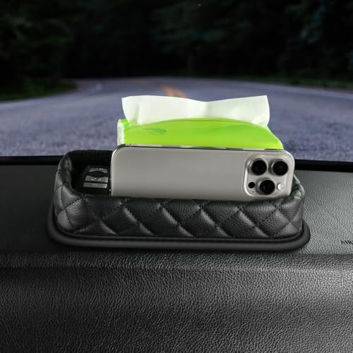 Car Dashboard Storage Box Loose Items Organizer - Suitable For Car, Office, Living Room, Dining Room And Other Scenarios (black b) - color: black b