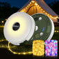 Camping String Lights Rechargeable, 32.8ft Retractable String Lights, Waterproof Indoor/Outdoor Use, 8 Modes, 4-in-1 Quick Storage Portable Lamp, Suitable for Camping, RVs, Parties, Christmas - size: 1