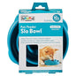 Outward Hound Fun Feeder Slo Bowl – Medium 2‑Cup Capacity,Slow Feeding,Small to Medium Dogs & Cats,Non-Slip,Turquoise,Drop Pattern,(Pack of 12) - color: Turquoise, size: Medium (Pack of 12)