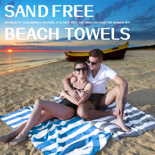 Your Choice Microfiber Beach Towel, Sand-Free Quick Dry Travel Towel, Oversized Compact Lightweight Recycled Towel for Pool Camping(67"x35"/60"x30") - color: F-set (9), size: Extra Large(67x35")