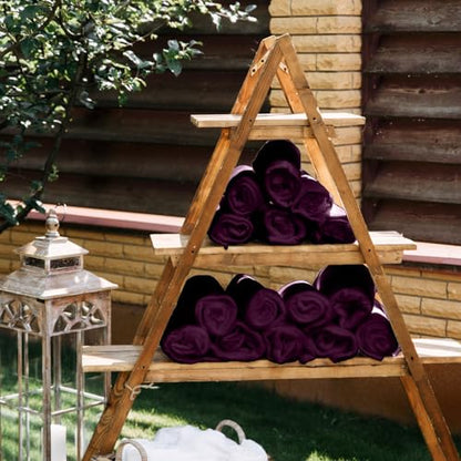 Buryeah 10 Pcs Fleece Blanket Bulk Soft Warm Fleece Blankets Cozy Lightweight Throw Blankets Plush Pet Throw Blanket for Home Bed Sofa Office Wedding Gifts Travel(50" X 60",Purple) - color: Purple