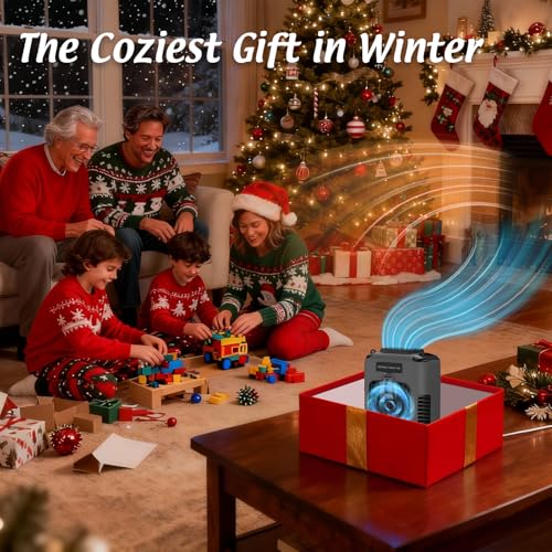 Portable Personal Fan Shirt Fan Rechargeable 8000mAh, Body Fans with 3 Speeds Faster Cooling & LED Light, Clip on Fans 30H Hands-Free Keeping Cool Outside While Camping Working in Summer Hot Weather