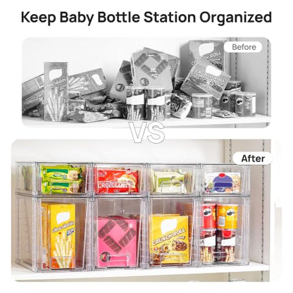 Vtopmart Clear Organizer - style: 4 Large+4 Small