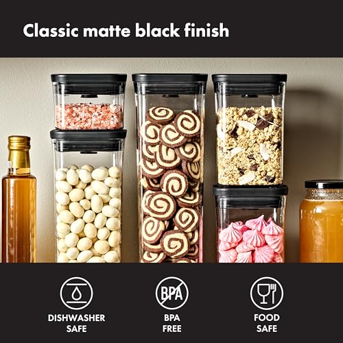 OXO Good Grips 5 Piece Matte Pop Container Set - Matte Black - color: Matte Black