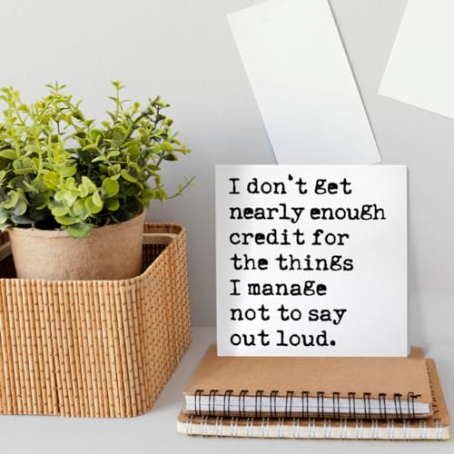 Funny Office Desk Decor Wooden Sign, Funny Office Decoration for Work Women Men, Gifts for Coworker Colleague