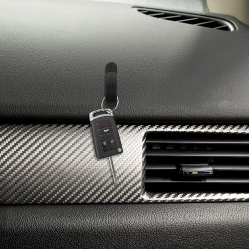 FAVOMOTO 4PCS Car Mini Hooks, Plastic Adhesive Car Dashboard Hook Seatback Organizer Vehicle Interior Accessories Stickers for Key Earphone Charging Cable