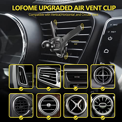 Universal Air Vent Clip for Car Mount,Sturdy Vent Grip for Most Car Phone Holder&Wireless Car Charger-Only Vent Clip for Replace/Upgrad(Compatible with Joint Ball Diameter 0.67 in/17mm)
