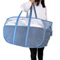 Pop Up Laundry Hamper，with Durable Handles collapsible laundry basket，Easy to Open and Fold for college Dorm,kids room，travel (Blue)… - color: Blue