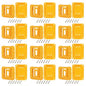 24 Packs Battery Holder & Power Tool Holder Wall Mount Compatible with DeWalt 20V/60V & Milwaukee M18 18V Tools, Batteries Organizer Hanger Heavy-Duty ABS Rack for Garage Workshop Shelf Work Van