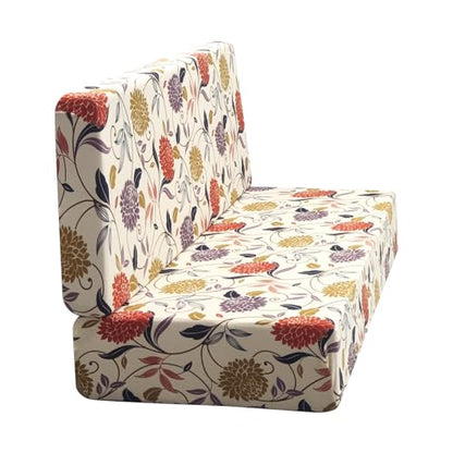 TOPCHANCES RV Dinette Cushion Covers,Stretch Camper Cushions Cover Replacement Bench Cushion Cover Washable Loveseat Slipcovers for Travel Trailer Couch (Pattern 10) - color: Pattern 10