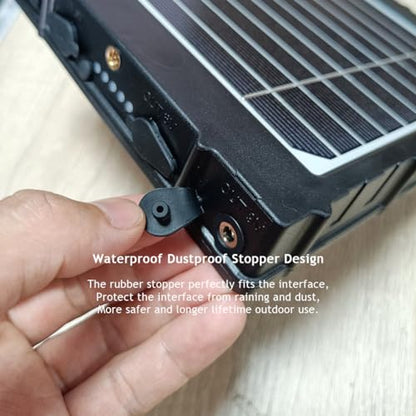 Trail Camera Solar Panel,WILDGAMEPLUS 14W 8000mAh 12V/1.2A 9V/1.6A 6V/2.4A IP66 Waterproof Rechargeable Charger with Cables for Outdoor Trail Game Camera and 12V LED Light WG-8000