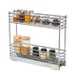 Household Essentials Chrome 2-Tier Sliding Cabinet Organizer, 5" - size: 5" - Extended, style: 2-Tier
