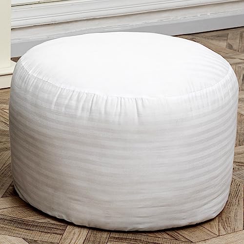 Asuprui Pouf Filler PP Cotton Footstool Pouf Stuffing Pouf Insert Ottoman Filler Bean Bag Filler 20x20x12 Inches Round - color: White