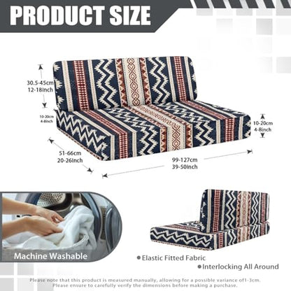 RV Dinette Cushion Covers Booth Set Aztec Tribal Geometric Stripe Camper Cushion Covers Couch Cover Stretch Washable RV Bench Seat Covers for Dinette - color: Aztec Tribal Geometric Stripe