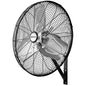 Hurricane 30" Pro Commercial Grade Oscillating Wall Mount Fan, Black - Heavy-Duty All-Metal Corded Electric Air Cooling Unit for Home, Garage, Greenhouse, or Workshop - style: 30" Pro Commercial Grade