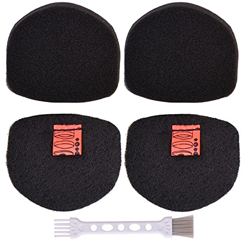 for Shark Cordless Handheld Vacuum UltraCyclone Pet Pro Plus Replacement Foam Felt Filters, Compatible with Shark CH901 CH950 CH951 CH951C CH900WM XL Dust Cup Filter, Part #XFTRCH900 2 Pack