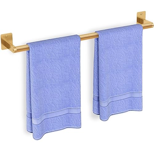 Bathroom Towel Bar, 24 Inch Towel Racks for Bathroom Wall Mounted, Heavy Duty Bath Hand Towel Holder Organizer, Modern Home Decor Towel Rod Bathroom Hardware Accessories, Gold - color: Gold