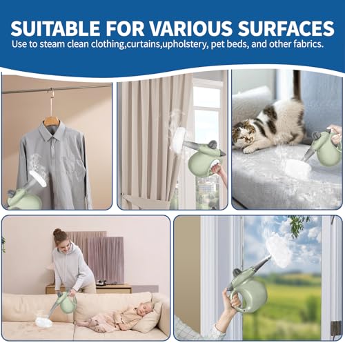 16-Pack Universal Microfiber Cloths, Handheld Steam Cleaner Attachments - Steam Cleaner Accessories Compatible with Bissell Steam Shot, Wagner, McCulloch, Comforday, PurSteam and More