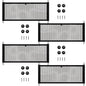 Frienda 2 Pcs Stretchable Small Cargo Net Pocket Boat Storage Mesh Net Elastic Automotive Storage Pouch with Mounting Screws and Hooks for Truck Car SUV Boats (25 x 9.8 Inches) - size: 25 x 9.8 Inches