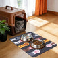 Cat Food Mat Pet Feeding Mat Paw 12" X 20" Non-Slip Super Absorbent, Dog Food Mat Pet Supplies for Floor (Dark Gray) - color: Dark Gray