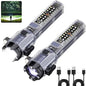 Car Emergency Flashlights Rechargeable 2Packs, 990,000L High Lumens Car Flashlight Emergency Kit, 7 Modes Tactical LED Flash Light with Window Breaker, Belt Cutter, Alarm Buzzer, Magnet, USB C for Car - size: 2pc-XL