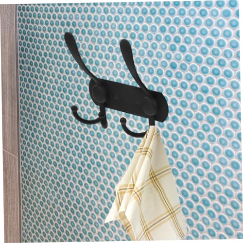 Homoyoyo Wall Mounted Multi-Functional Hooks for Bathroom Kitchen and Home Towel and Coat Hangers Easy to Install for Organizing Keys Purses and More