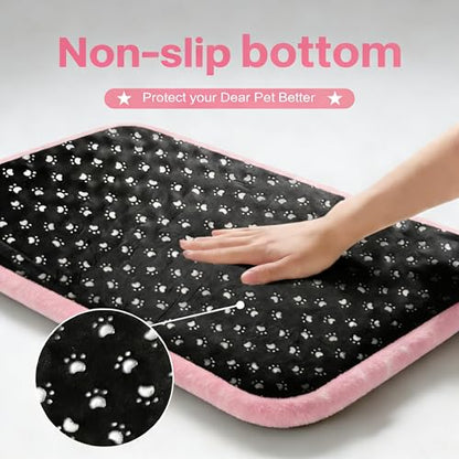 Dog Bed Mat, Reversible Crate Pad & Durable Dog Bed - Machine Washable Kennel Mat with Ultra Soft for Medium Dogs (Big&Small Stars Pink, 30" L*20" W*1.5" Th) - color: Big&Small Stars Pink, size: 30"L*20"W*1.5"Th